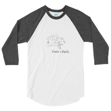 Load image into Gallery viewer, Freedom and Majesty - Desert Mountains baseball T-shirt Tee and American West landscape