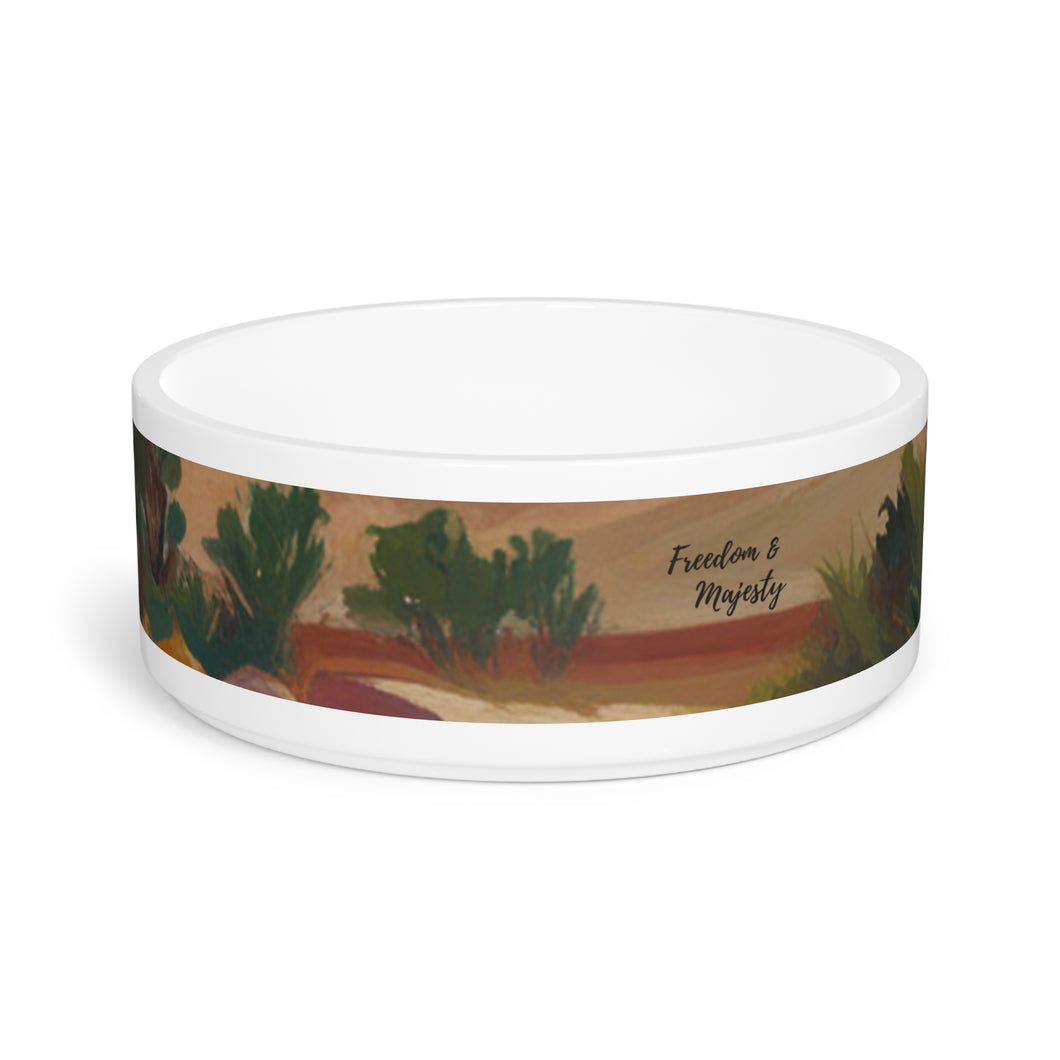 Southwest pattern pet bowl