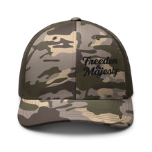 Load image into Gallery viewer, Freedom &amp; Majesty ~ Camouflage Trucker Hat
