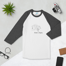 Load image into Gallery viewer, Freedom and Majesty - Desert Mountains baseball T-shirt Tee and American West landscape
