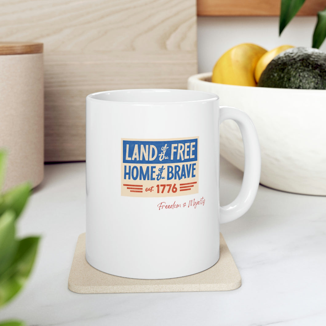 Freedom and Majesty Coffee Mug - Cup for Coffee or any beverage
